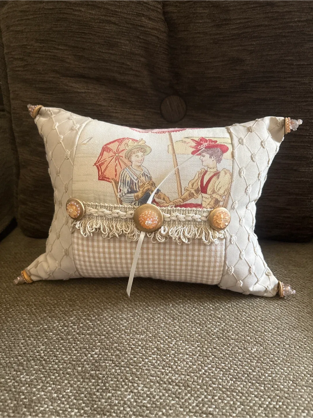 Decorative Pillow with Vintage Design