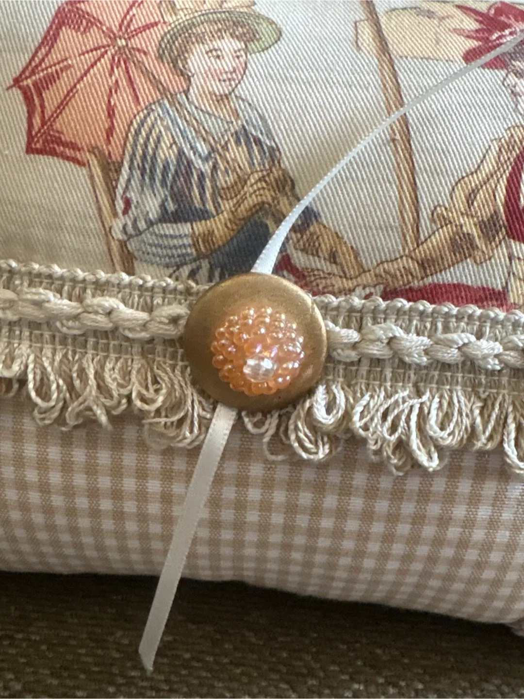 Decorative Pillow with Vintage Design image indicator(4)