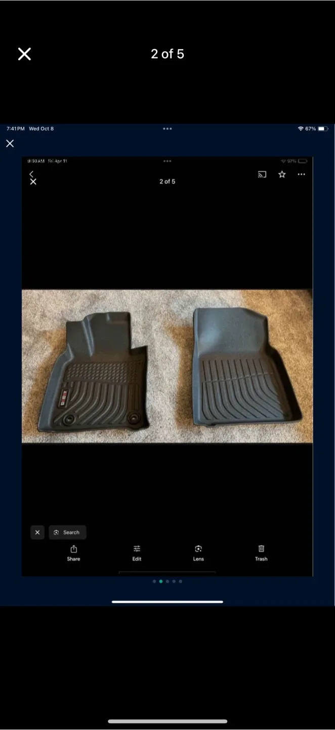 New Toyota Camry 2025 All Weather floor liners image indicator(2)