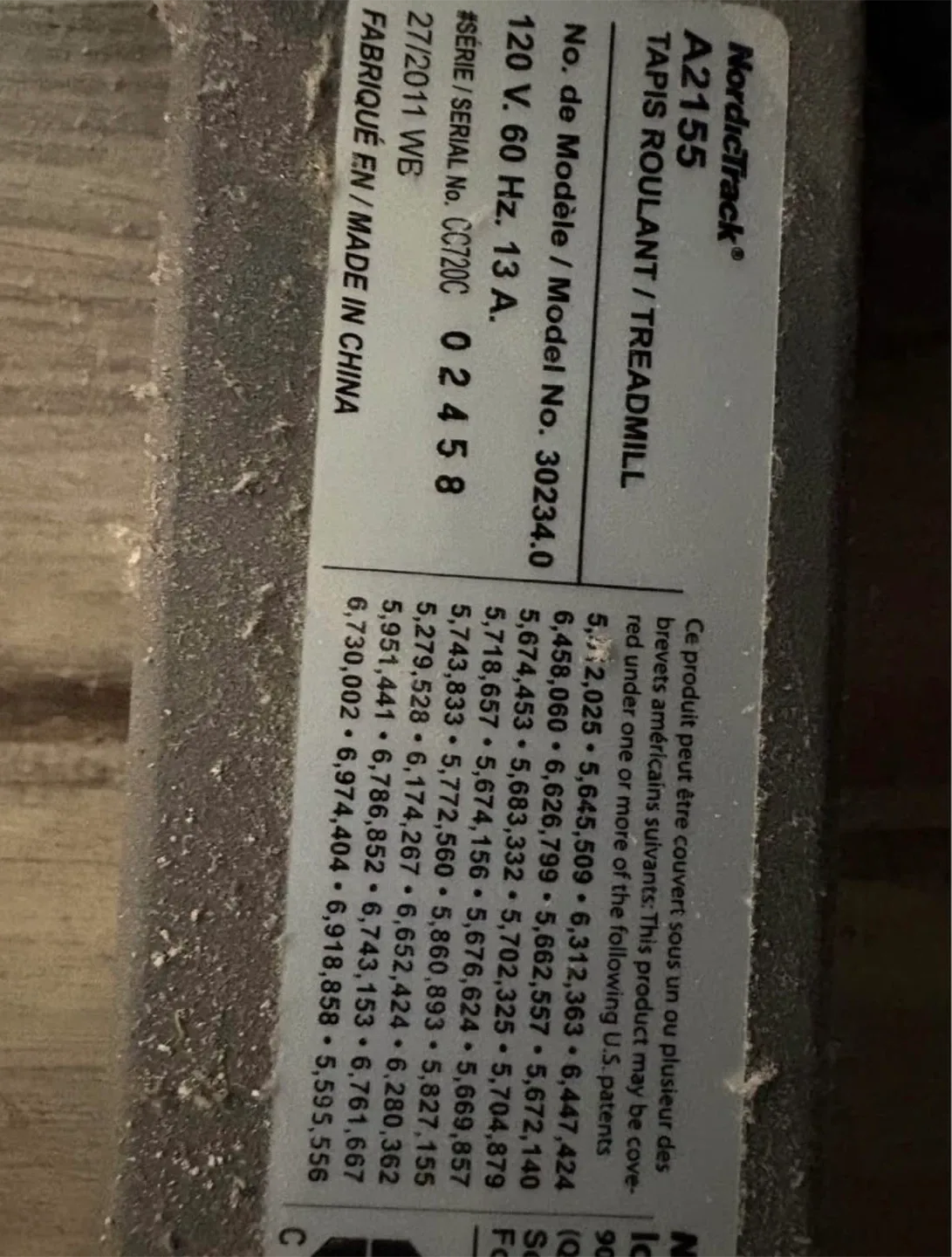 NordicTrack A2155 Treadmill image indicator(8)