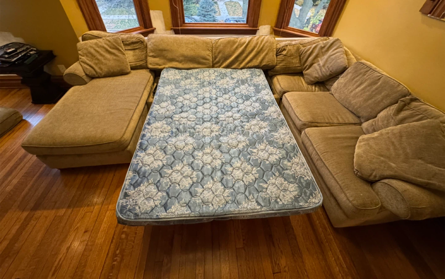 3 Piece Sectional Sofa with Pull-Out Bed - photo 5