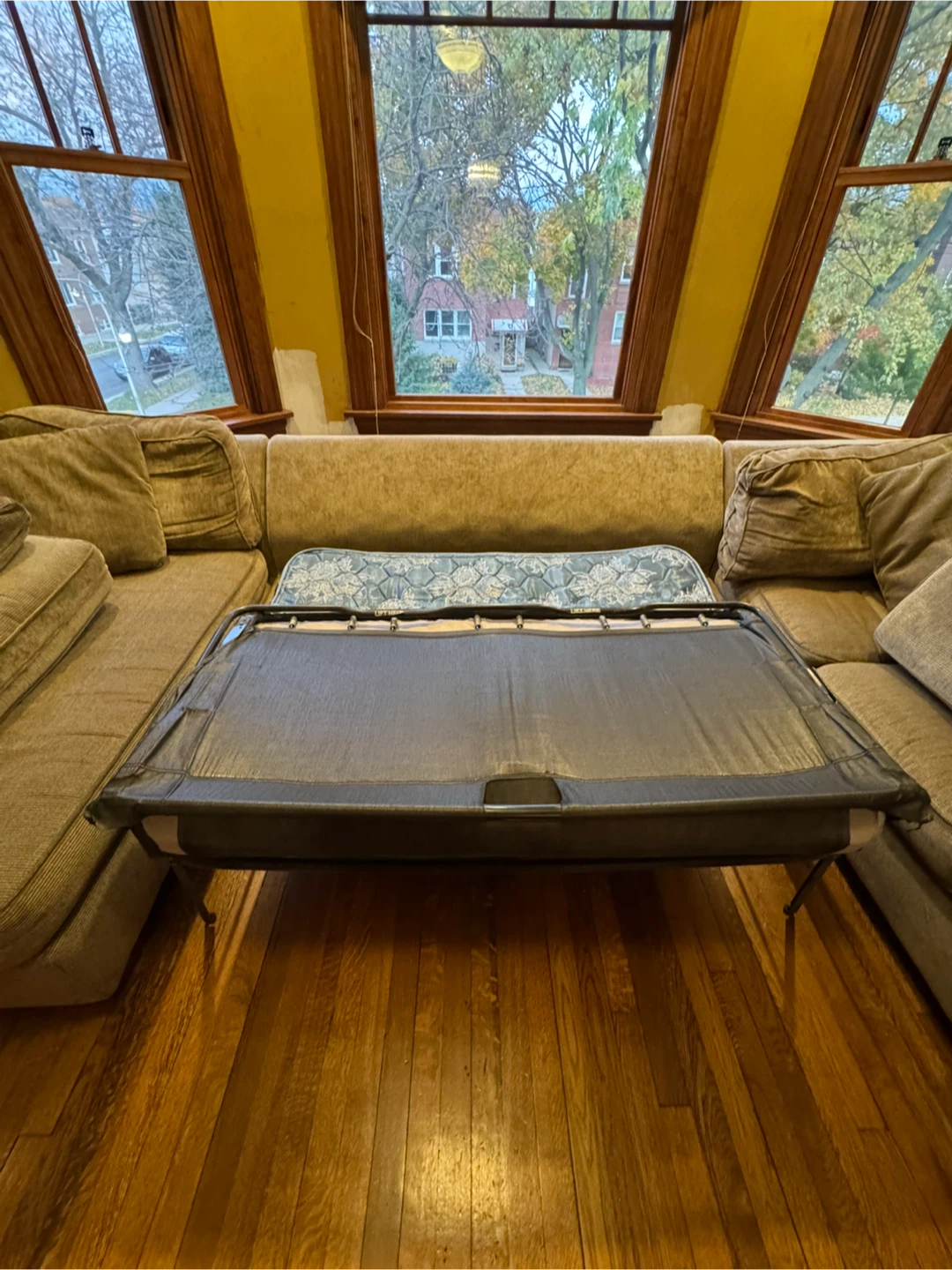 3 Piece Sectional Sofa with Pull-Out Bed - photo 3