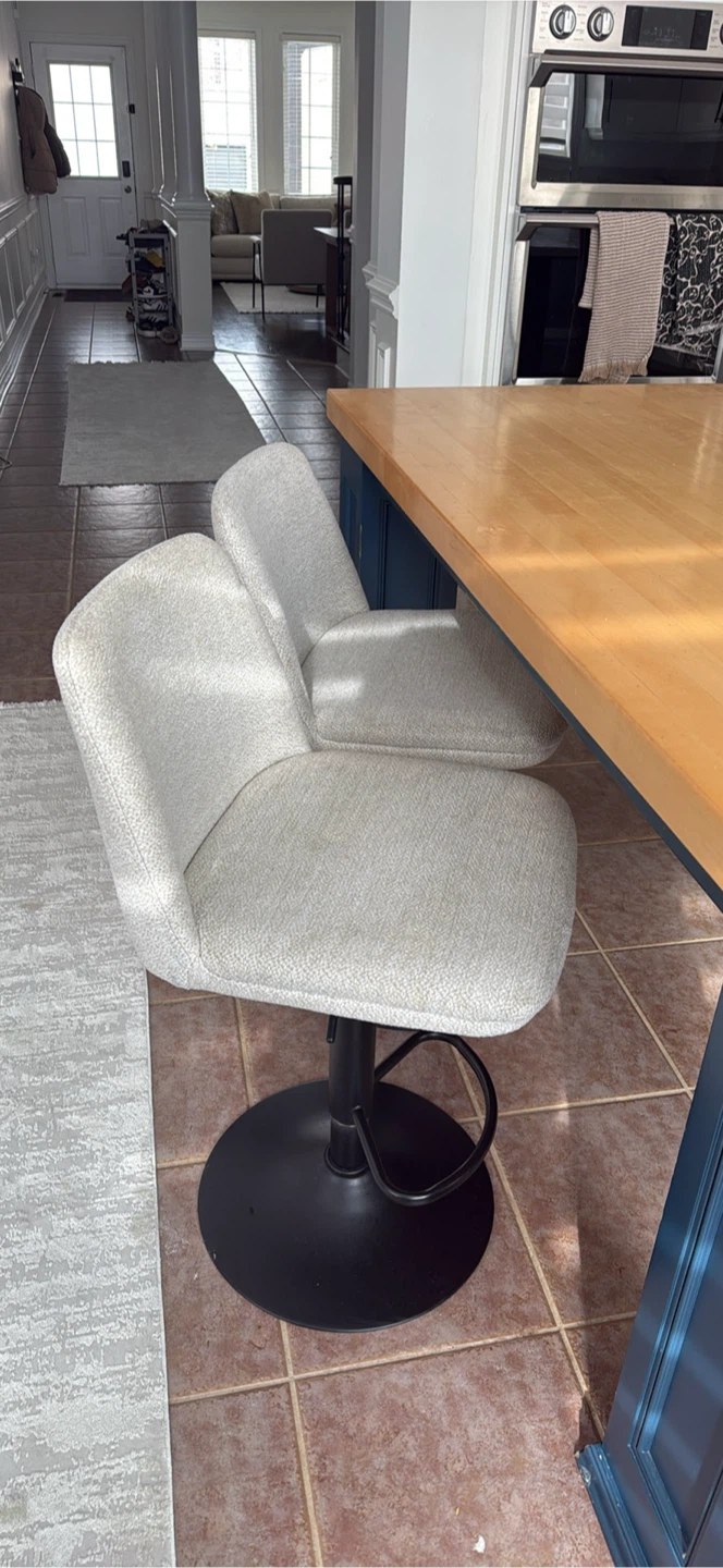 Set of 2 Swivel Bar Stools