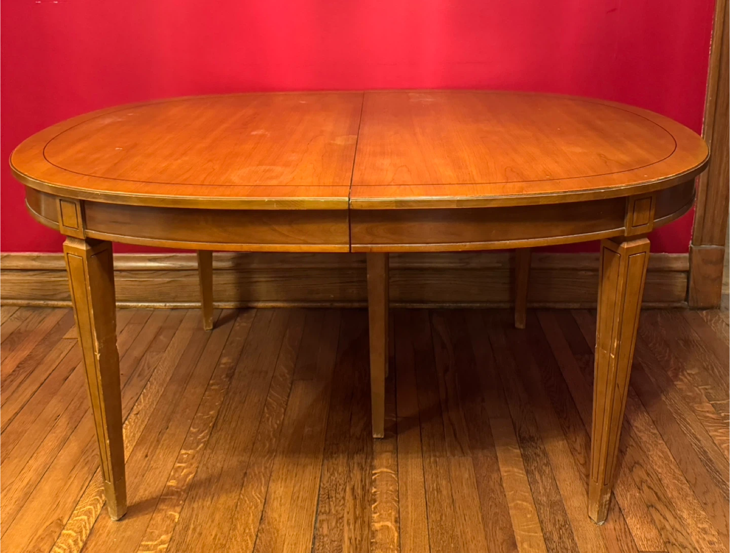 Oval Wooden Dining Table