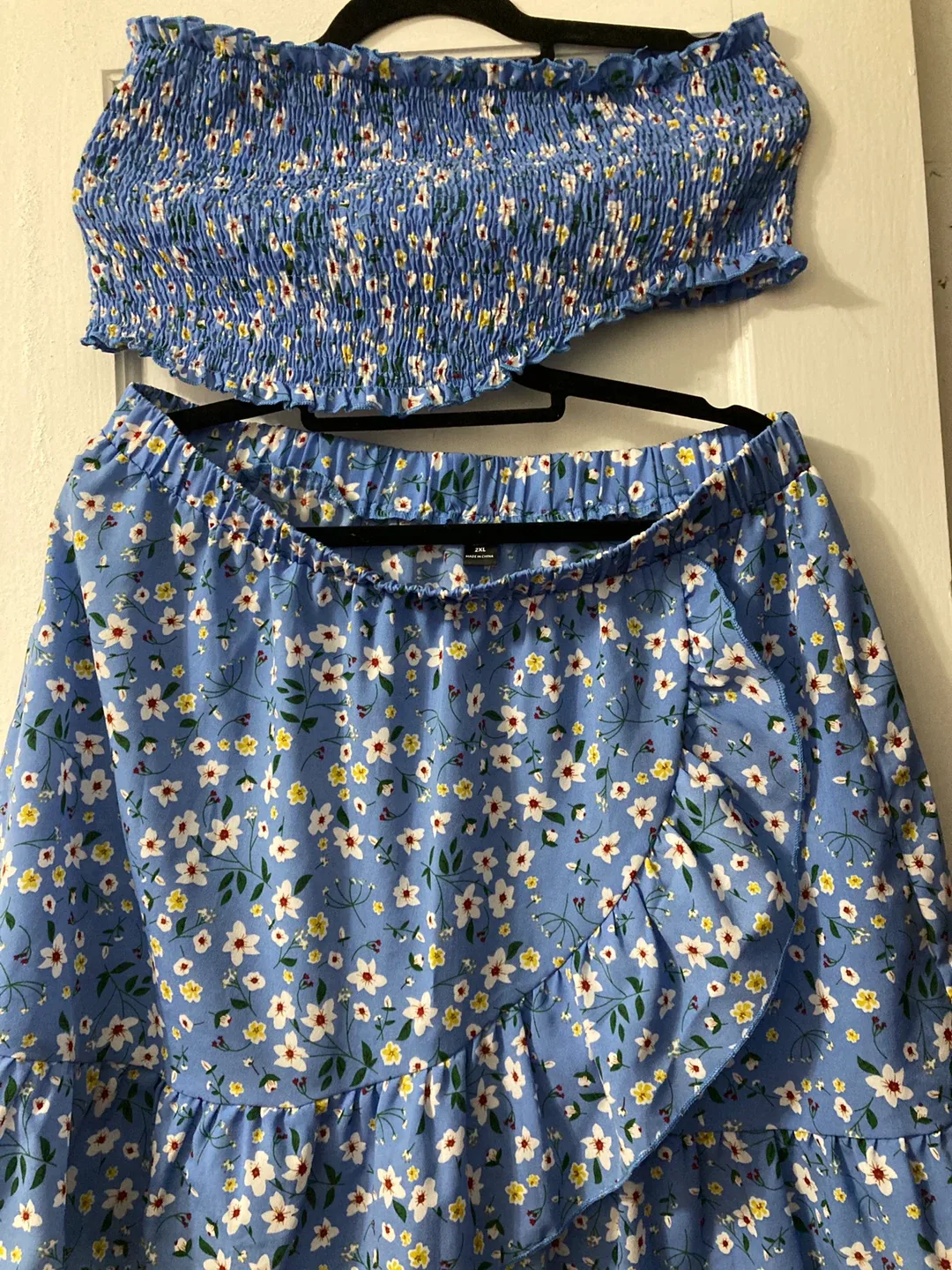Floral Two-Piece Set - Size 2XL