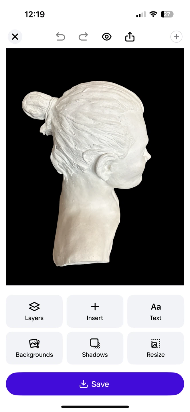 Vintage Plaster Head Bust by Danko in 2013 - photo 2