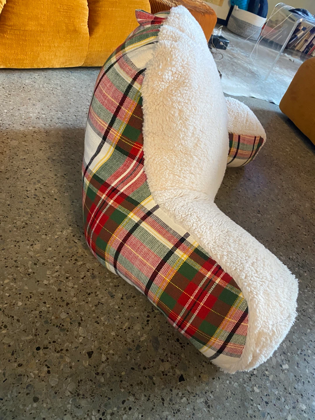 MAX STUDIO Home Plaid Bed Rest Pillow - photo 3