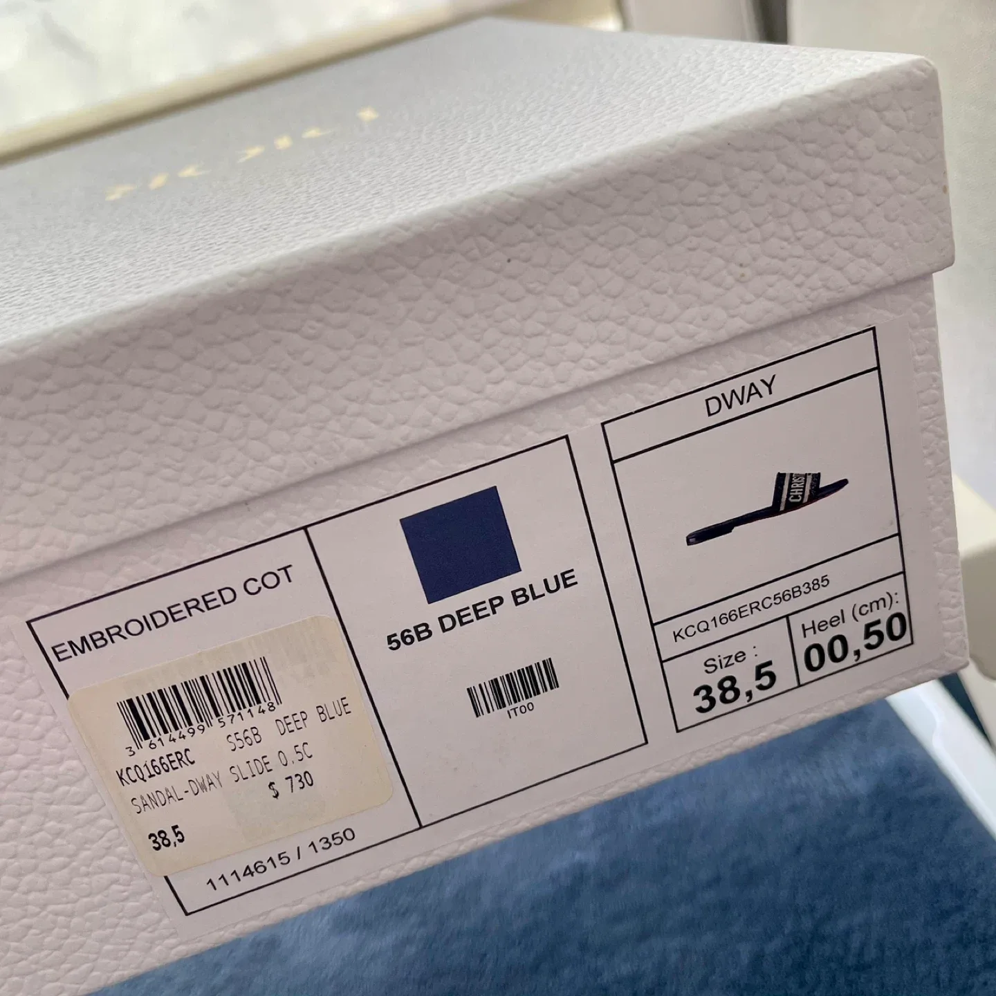 Christian Dior Dway Slide Deep Blue Size 8.5 image indicator(2)