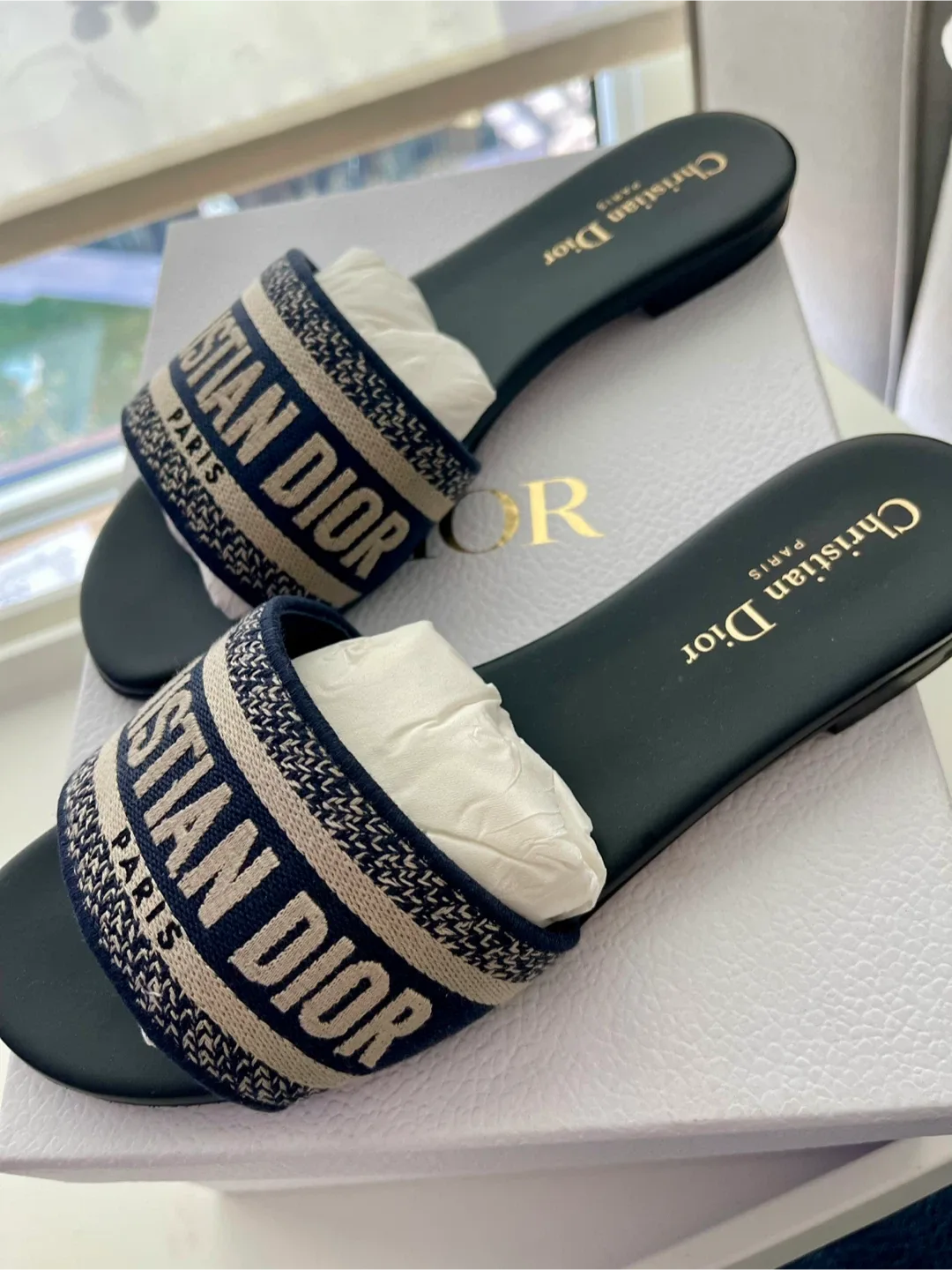 Christian Dior Dway Slide Deep Blue Size 8.5 image indicator(8)