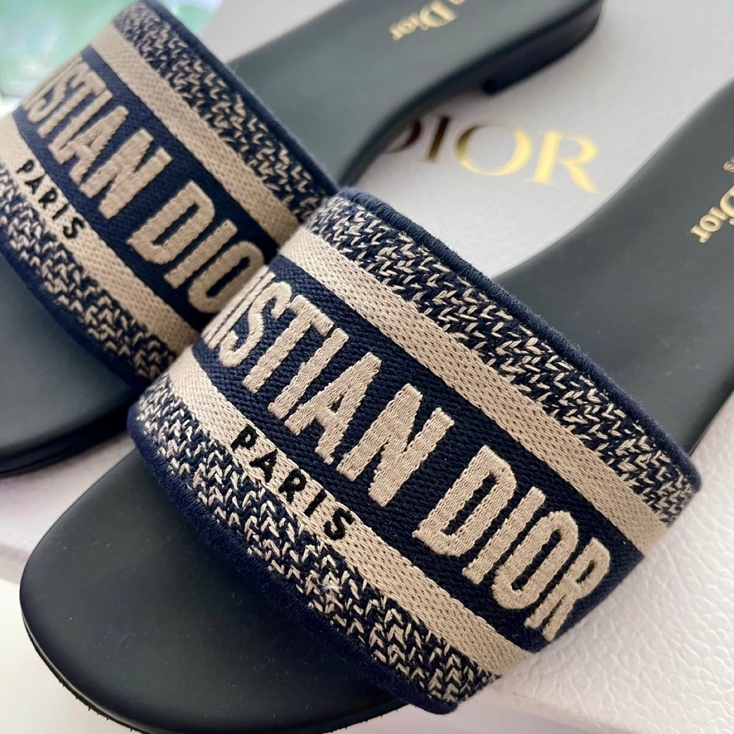 Christian Dior Dway Slide Deep Blue Size 8.5 - photo 4