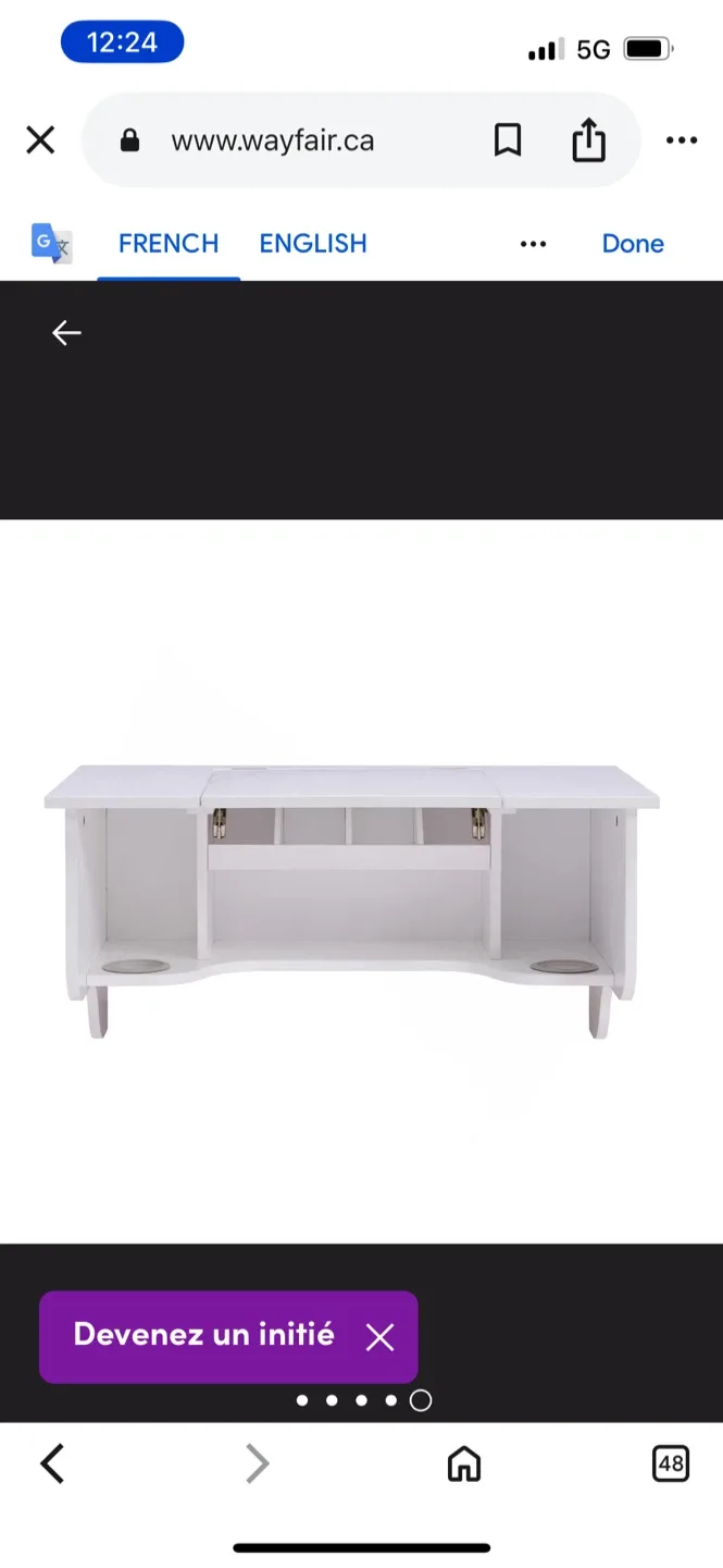 New Wall Mounted Floating Vanity Makeup Table image indicator(5)