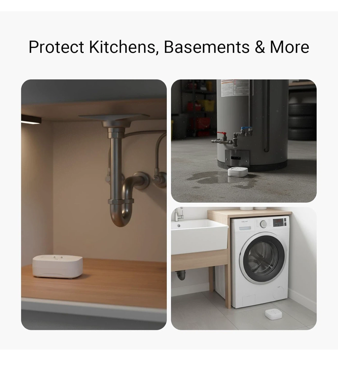 YoLink Smart Home Water Leak Sensor 4 sensor 1 hub - photo 4