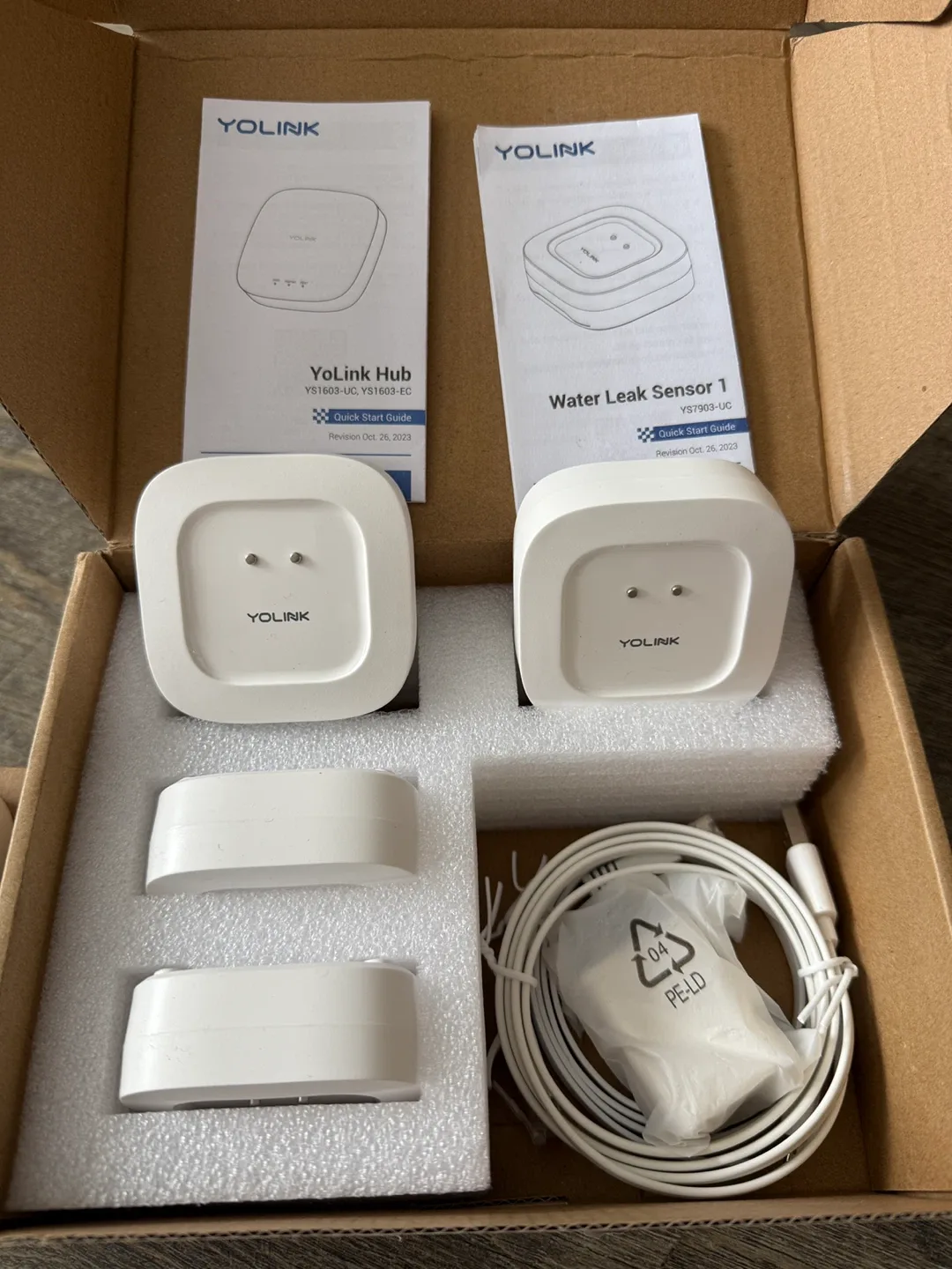 YoLink Smart Home Water Leak Sensor 4 sensor 1 hub image indicator(9)