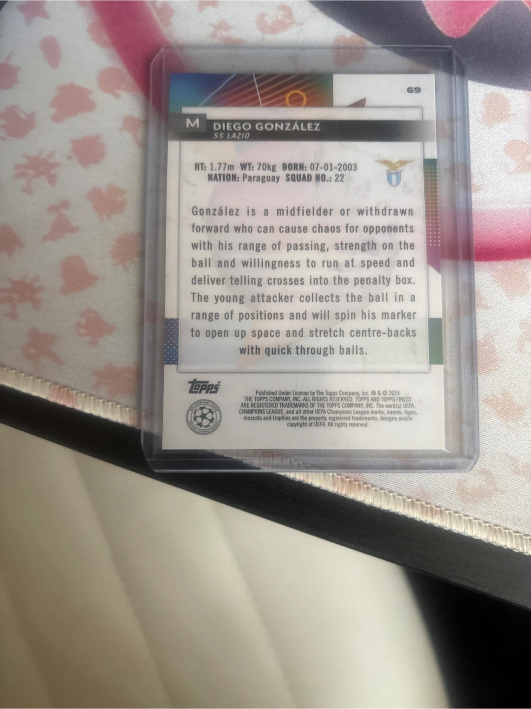 Topps Finest Diego González RC - photo 2