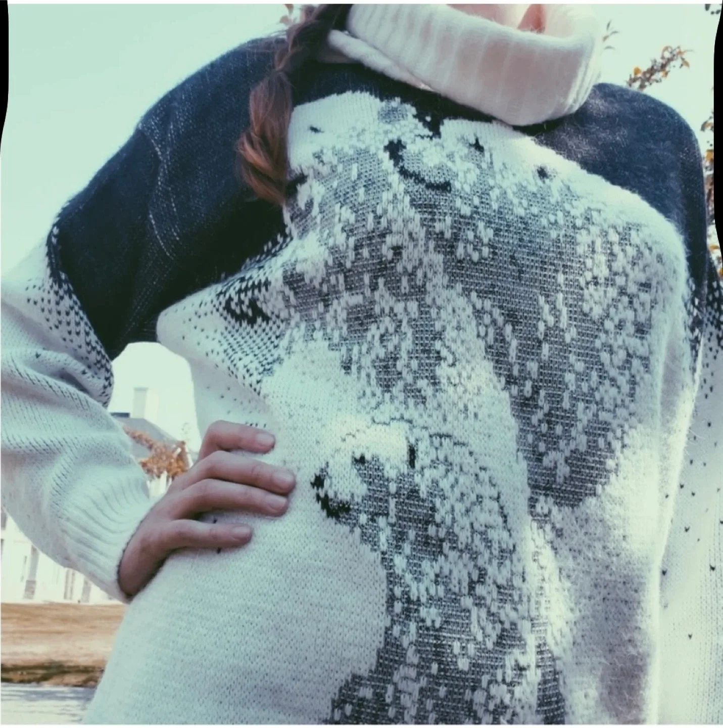 Vintage Polar Bear Print Sweater image indicator(4)