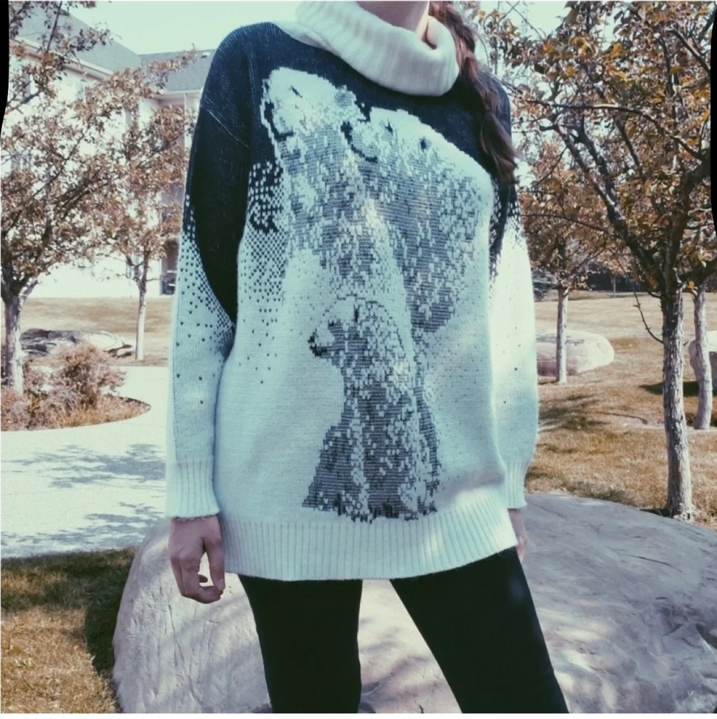 Vintage Polar Bear Print Sweater image indicator(3)