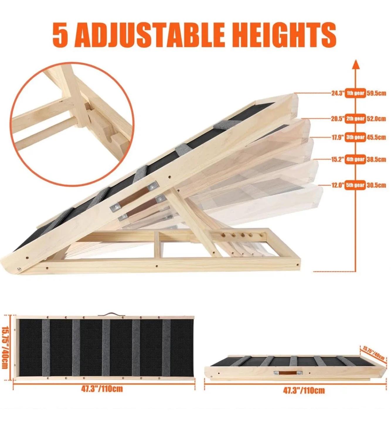GaliGali Adjustable Indoor Dog Ramp image indicator(3)