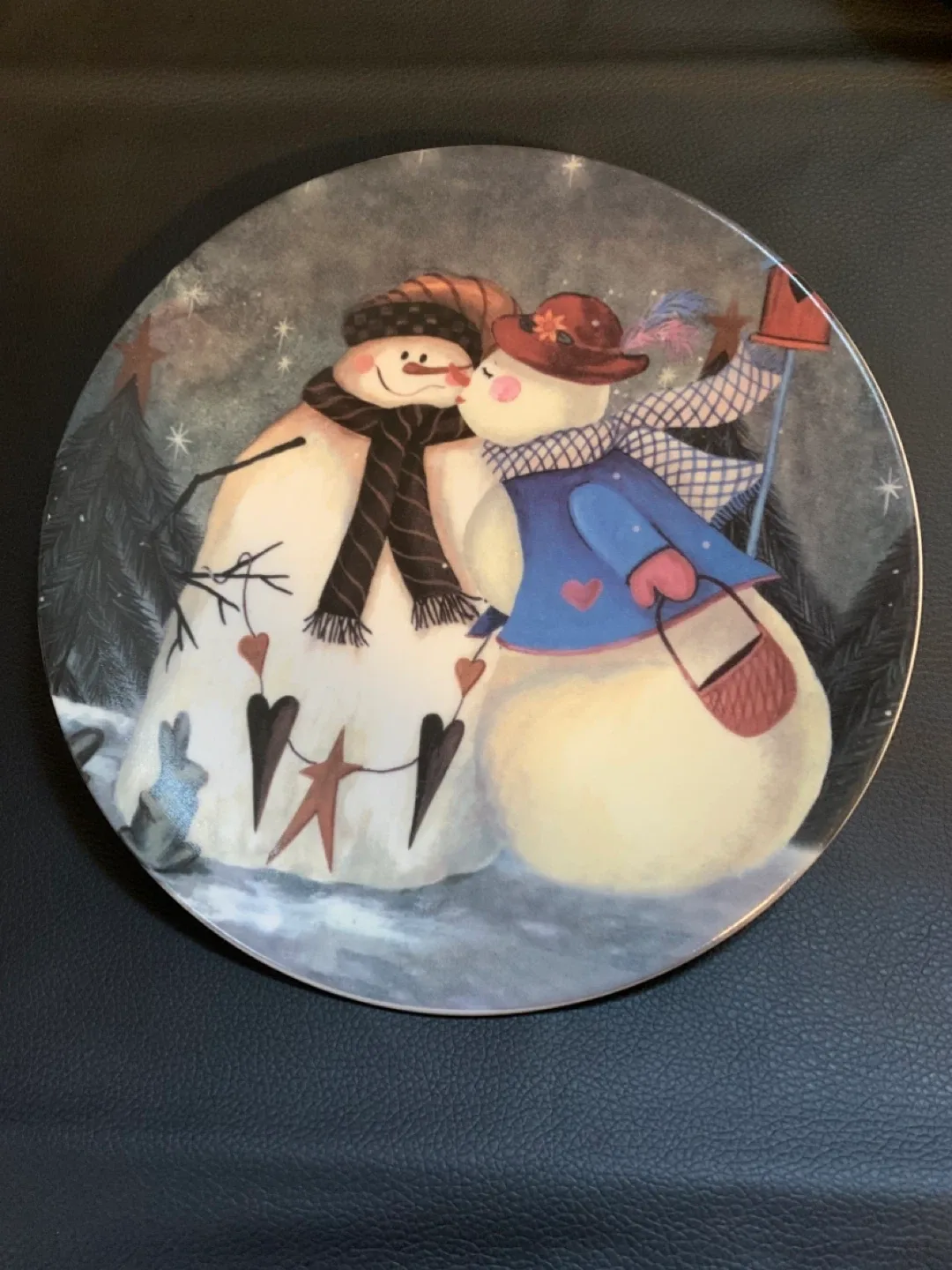 Decorative Snowman Plate Set image indicator(3)
