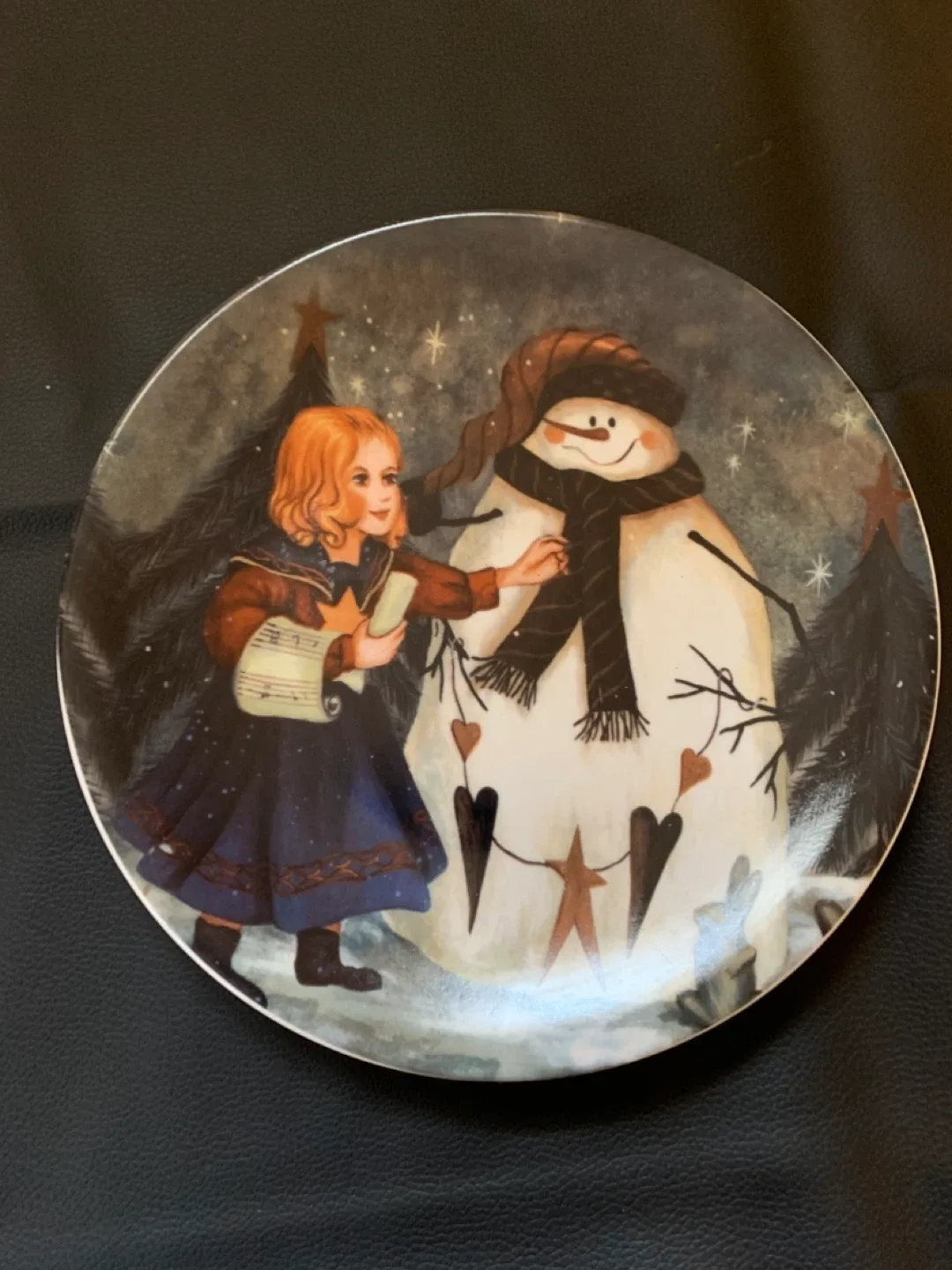 Decorative Snowman Plate Set image indicator(4)