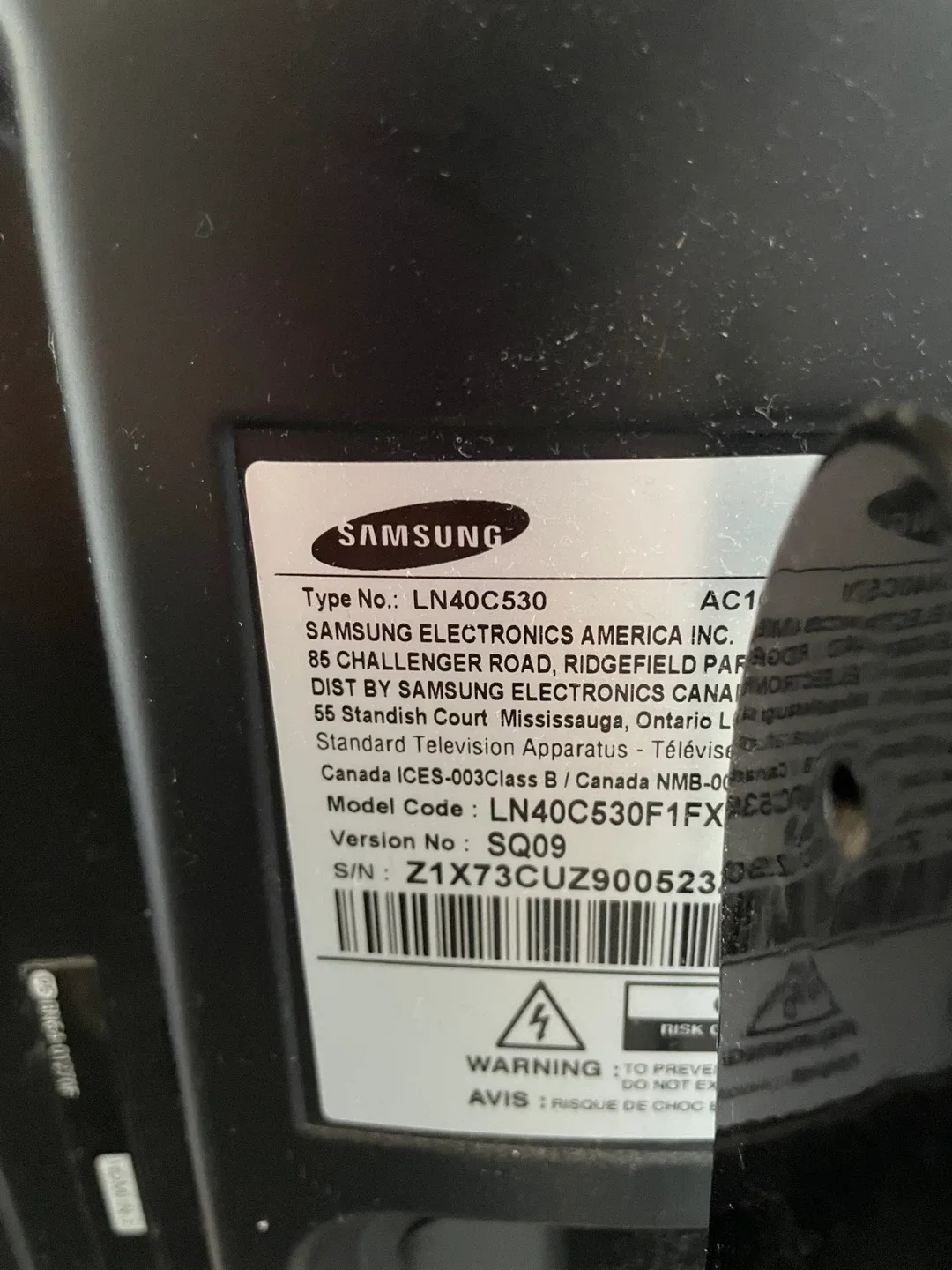 Samsung TV with Black Glass Stand image indicator(6)