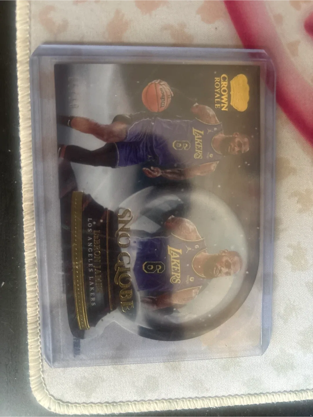 Crown Royale LeBron James Lakers Snow Globe Card