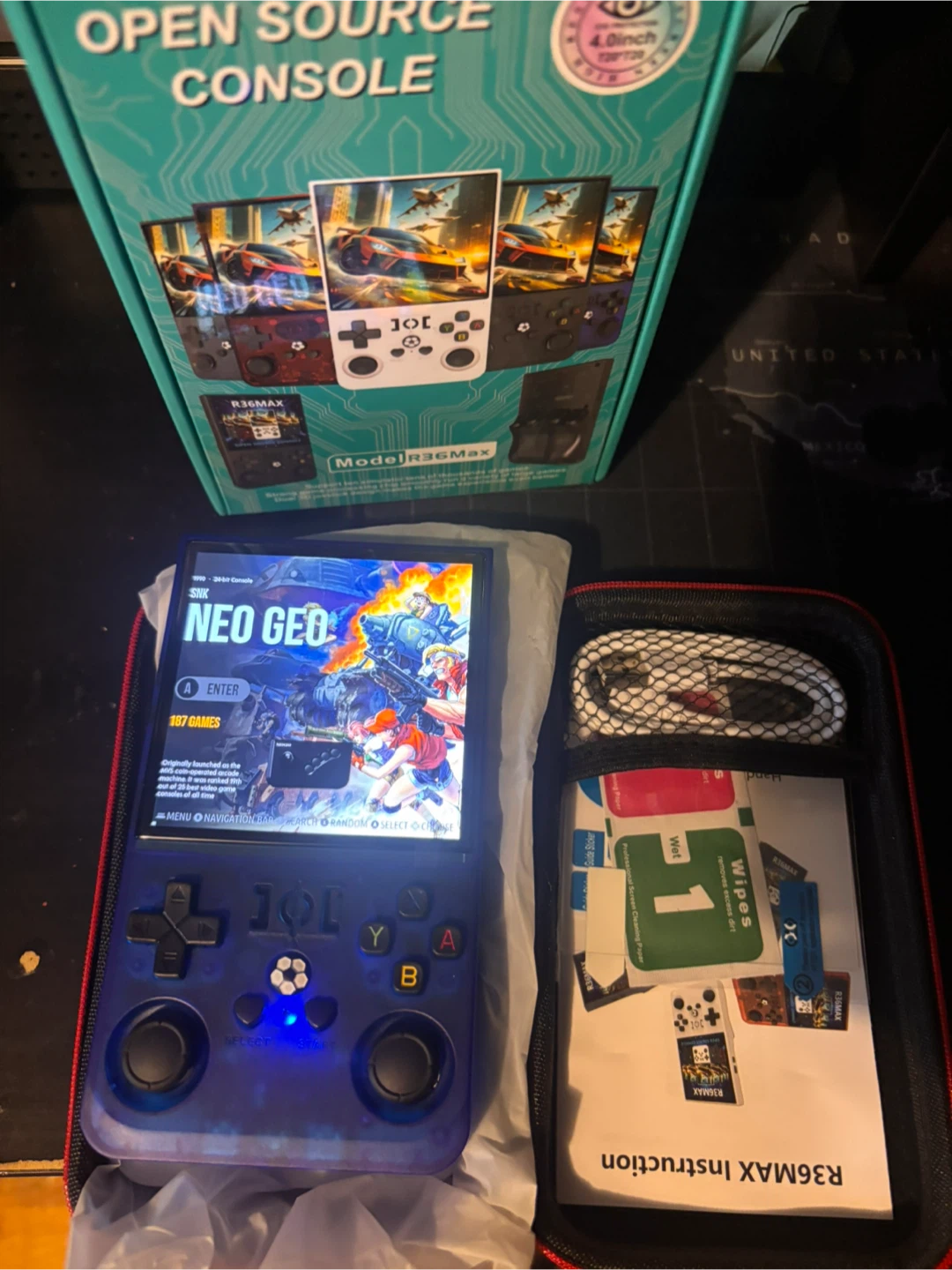 R36 Max Open Source Console Handheld Game System