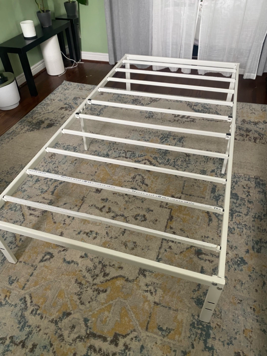 White Metal Bed Frame