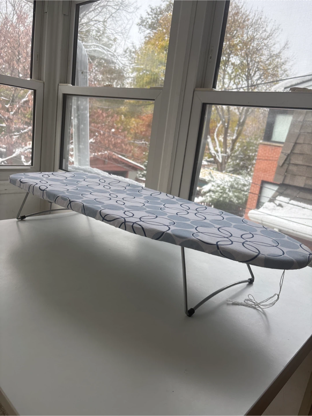 Ironing Board - Blue & White Pattern