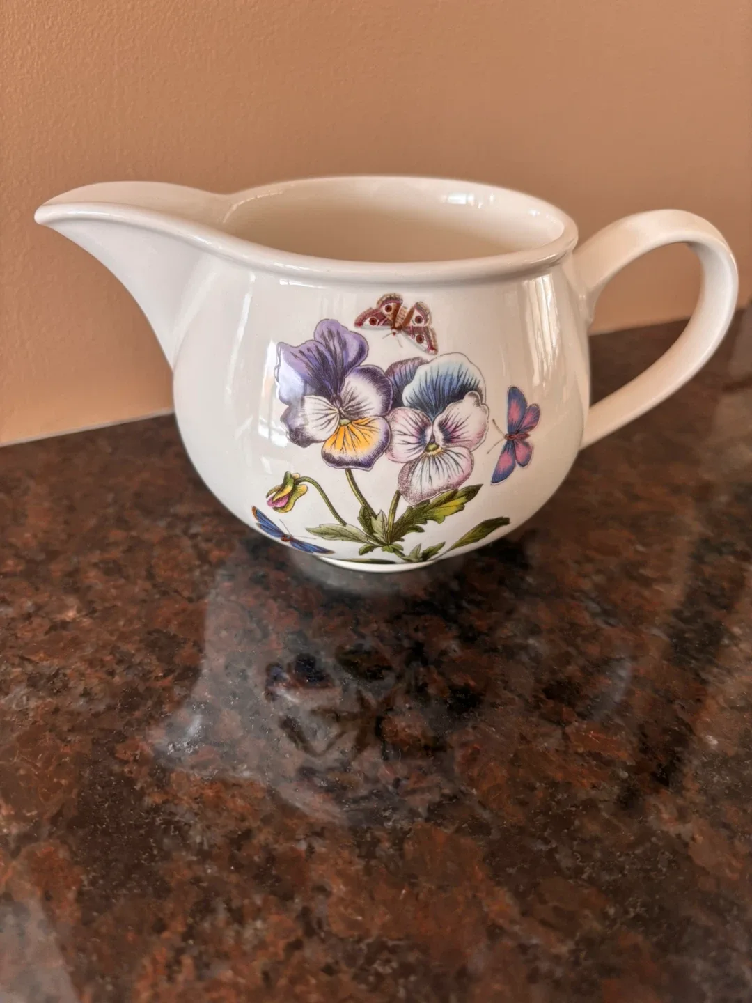 1970’s Portmeirion Gravy Boat Pansy Botanic Garden🥕 image indicator(2)