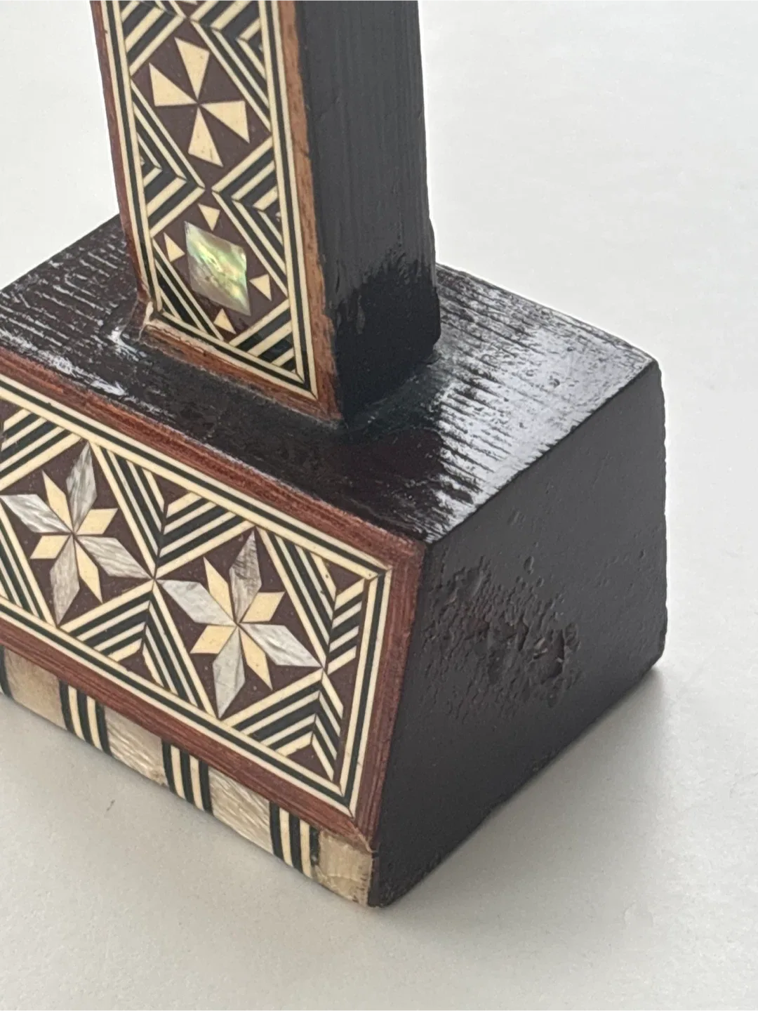 Vintage Wooden Cross with Inlay image indicator(5)