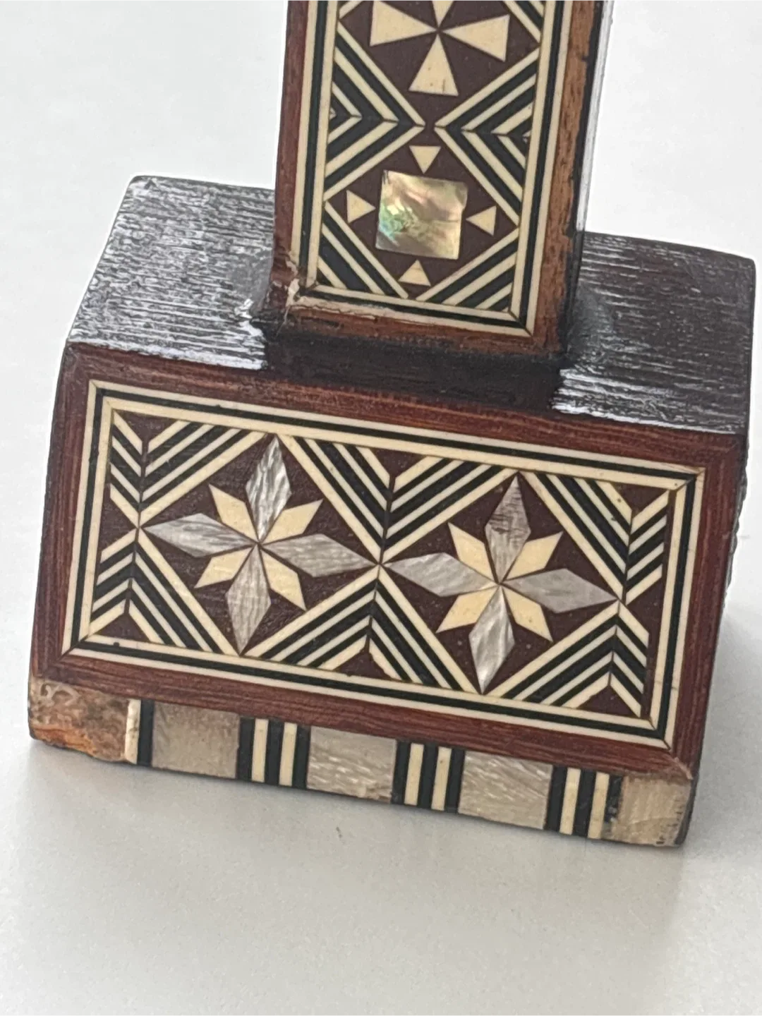 Vintage Wooden Cross with Inlay image indicator(4)