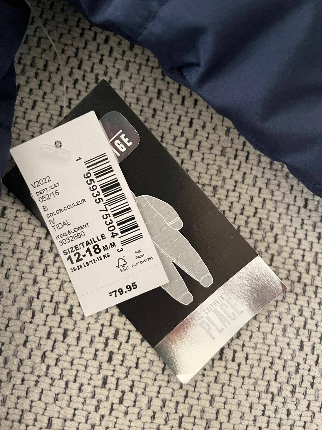 New Children's Place Snowsuit - 12-18 Months image indicator(5)