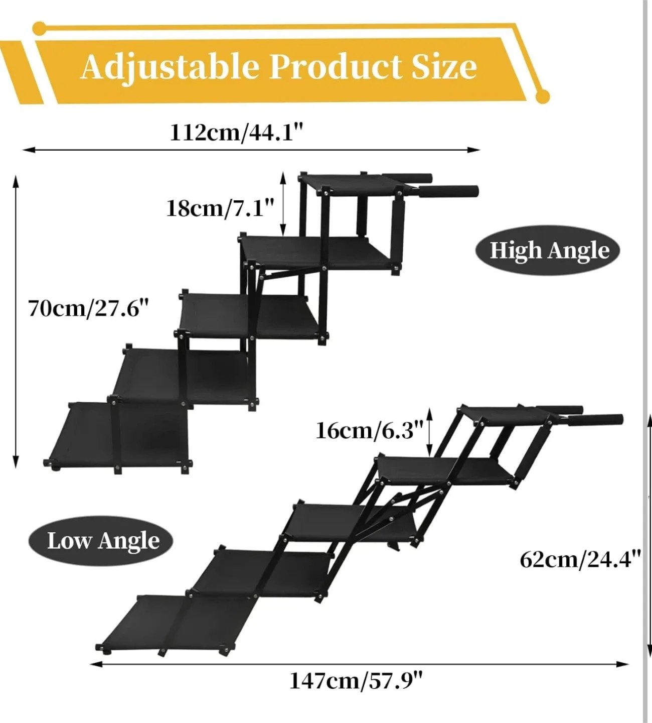 Outdoor Car Dog Ramp for Large Dogs - BN image indicator(4)