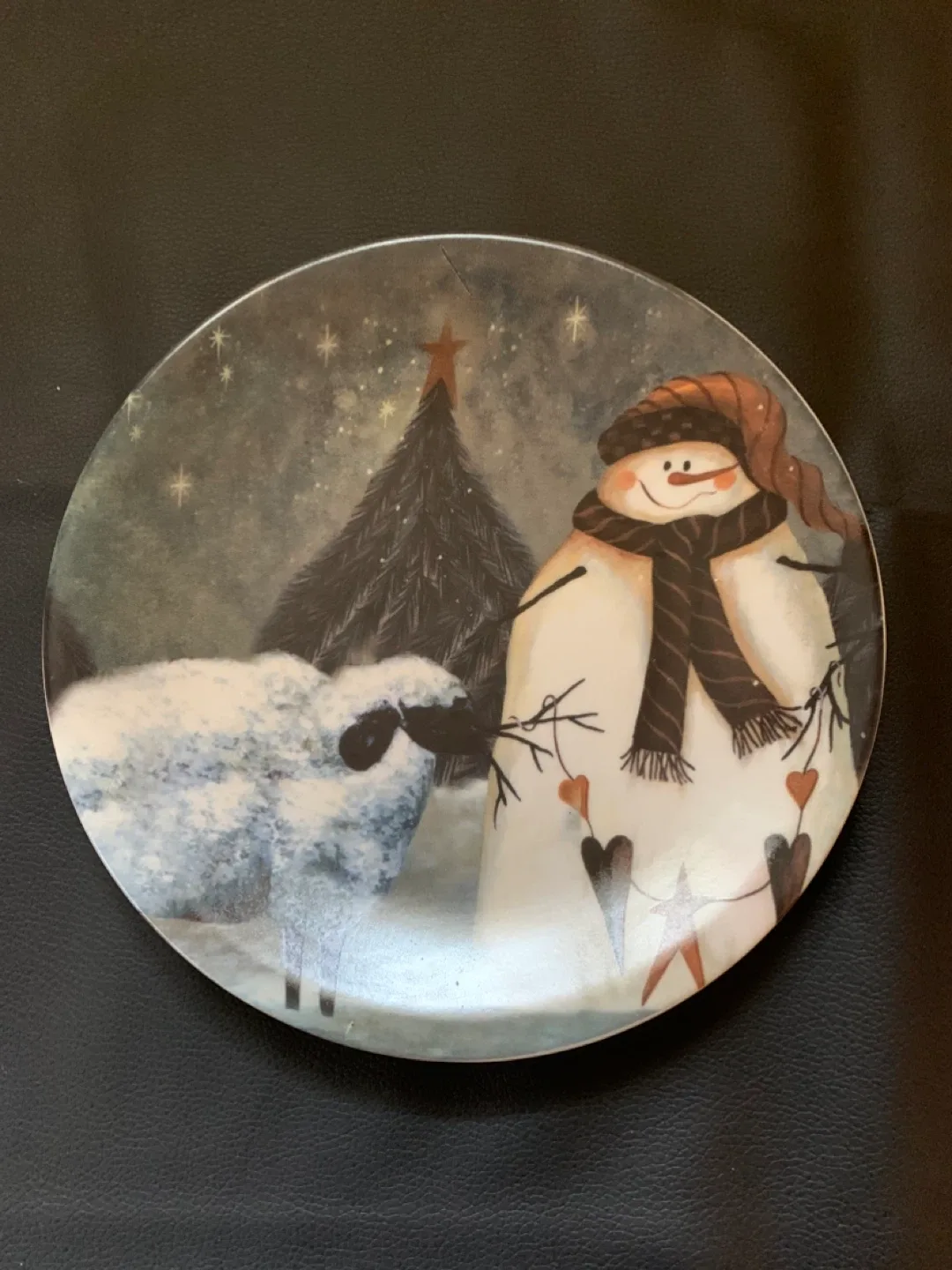 Decorative Snowman Winter Plates image indicator(3)