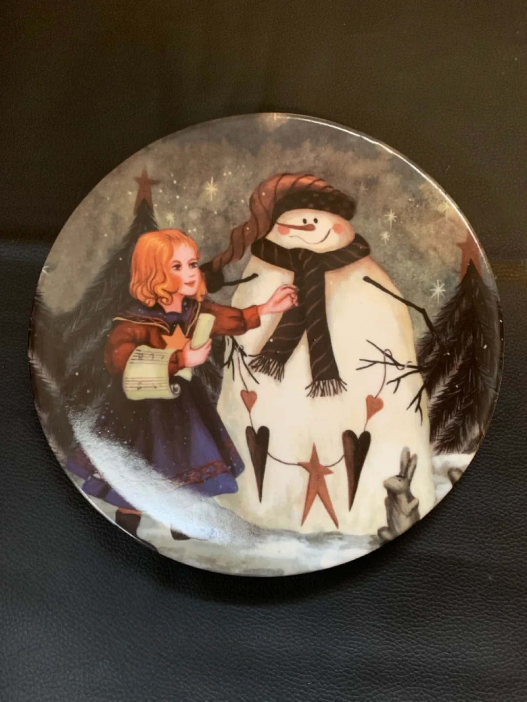 Decorative Snowman Winter Plates image indicator(2)