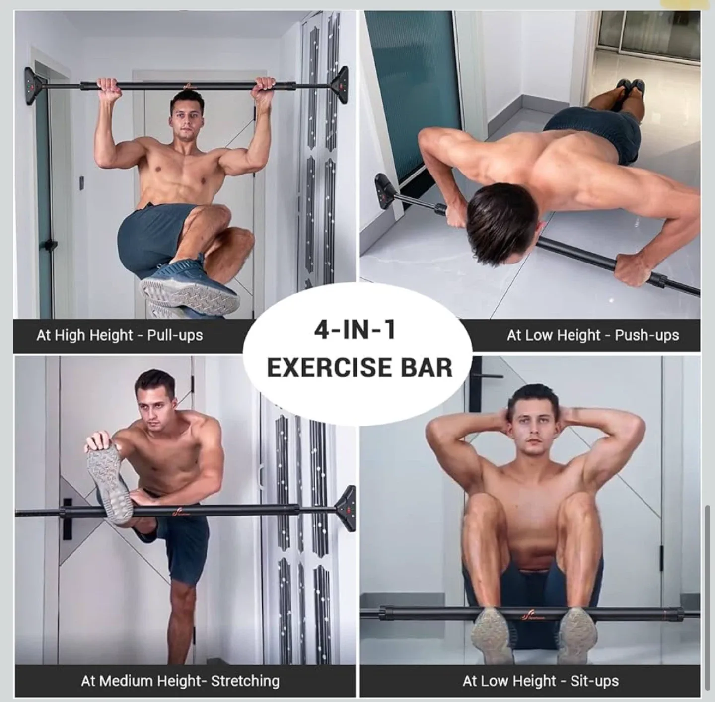 Sportneer Pull Up Bar for Doorway image indicator(7)