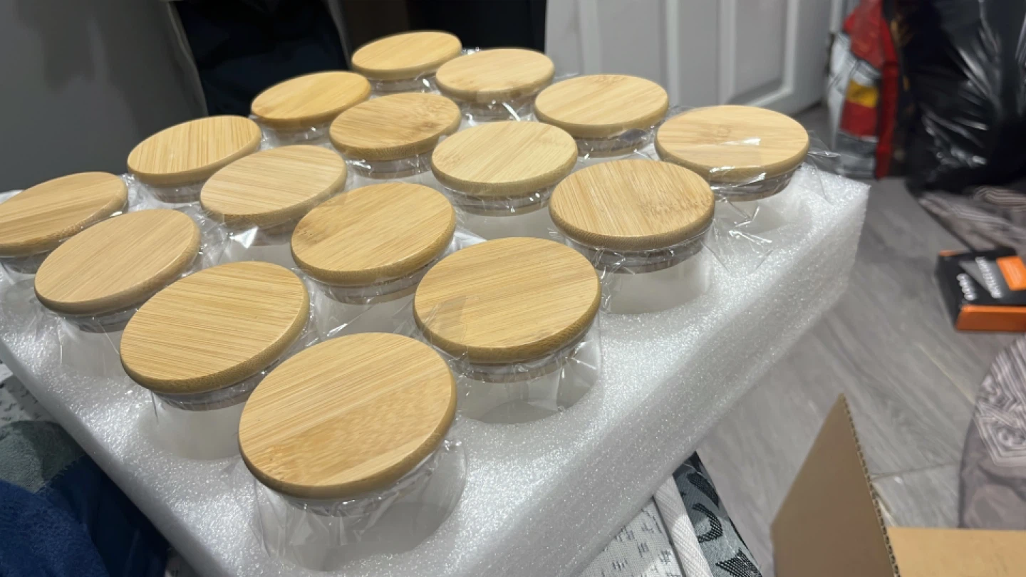 Glass Jars with Bamboo Lids & Chalkboard Labels