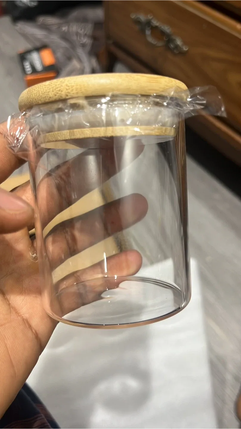 Glass Jars with Bamboo Lids & Chalkboard Labels image indicator(2)