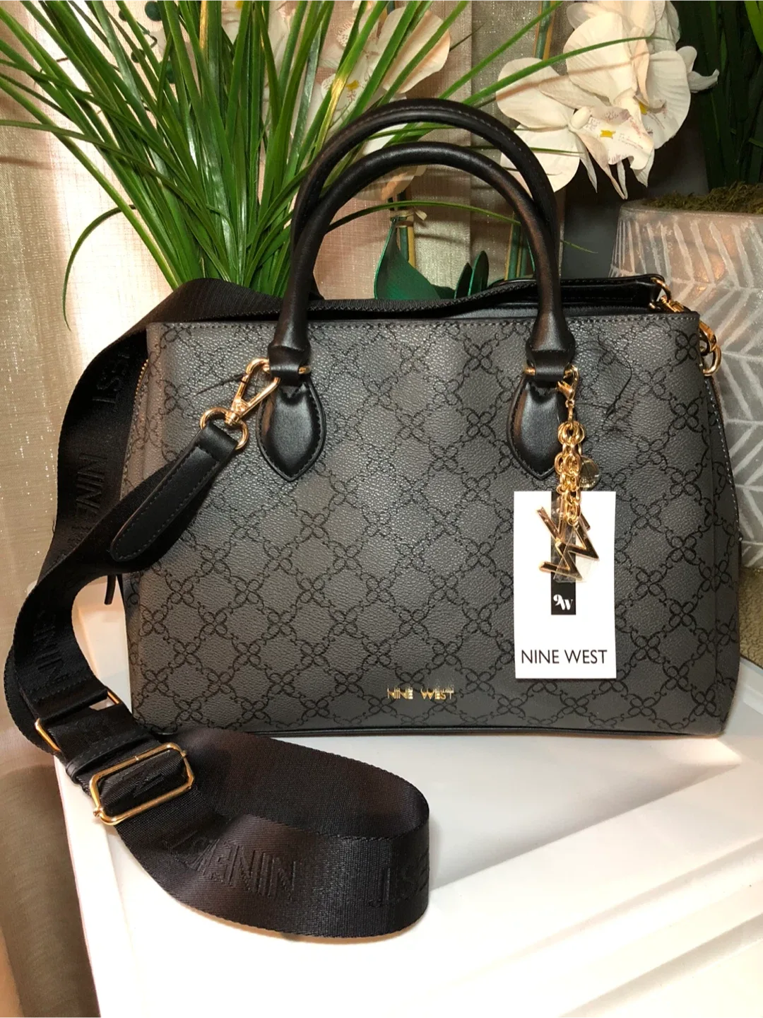 Nine West Satchel Bag with Strap image indicator(4)