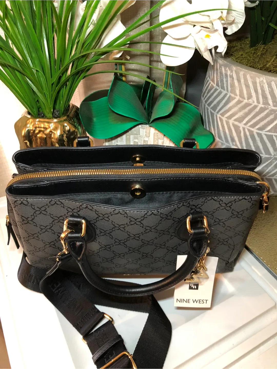 Nine West Satchel Bag with Strap image indicator(3)