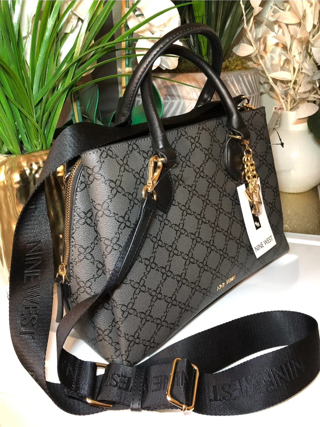 Nine West Satchel Bag with Strap image indicator(2)