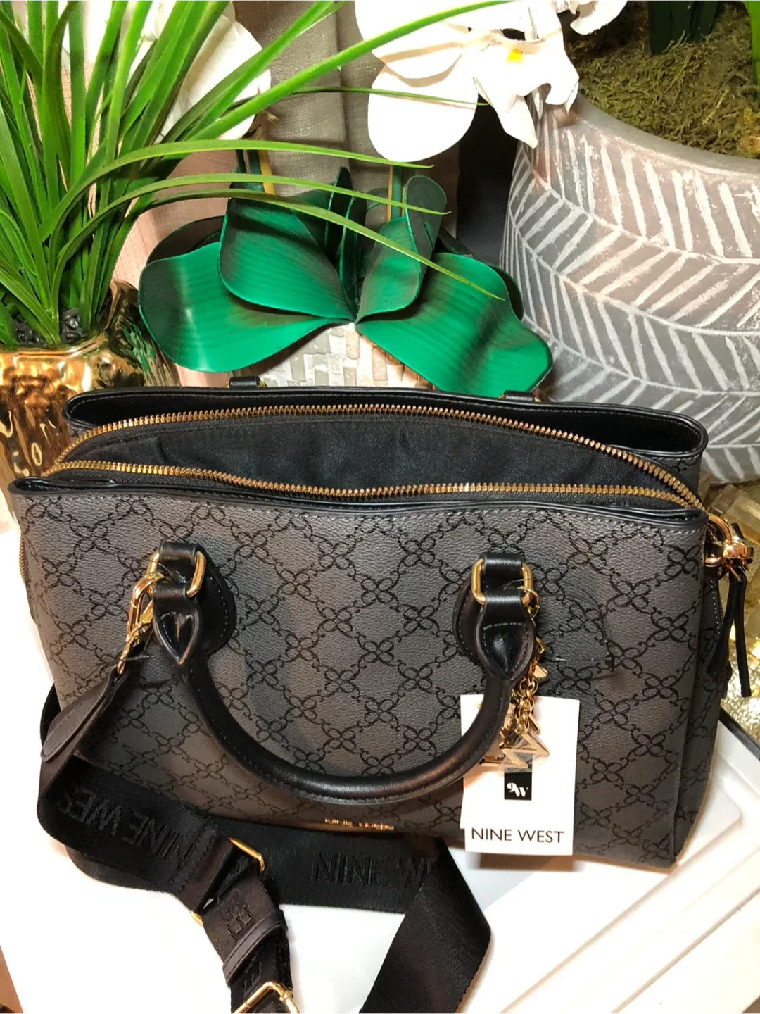 Nine West Satchel Bag with Strap image indicator(5)