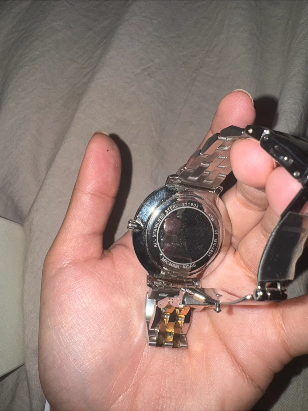 Michael kors tri tone watch image indicator(4)