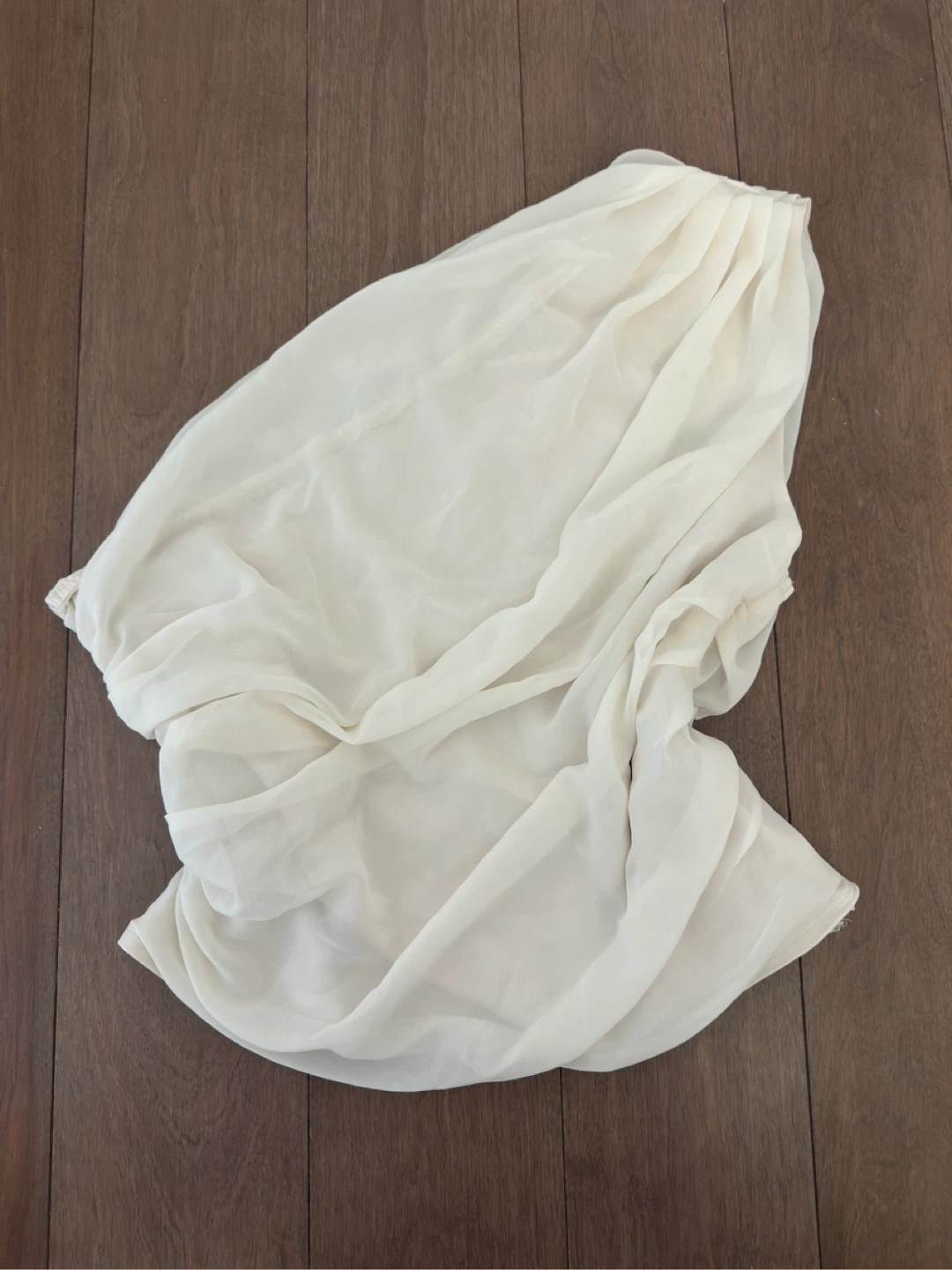 Abercrombie & Fitch Beige One-Shoulder Top - Size M