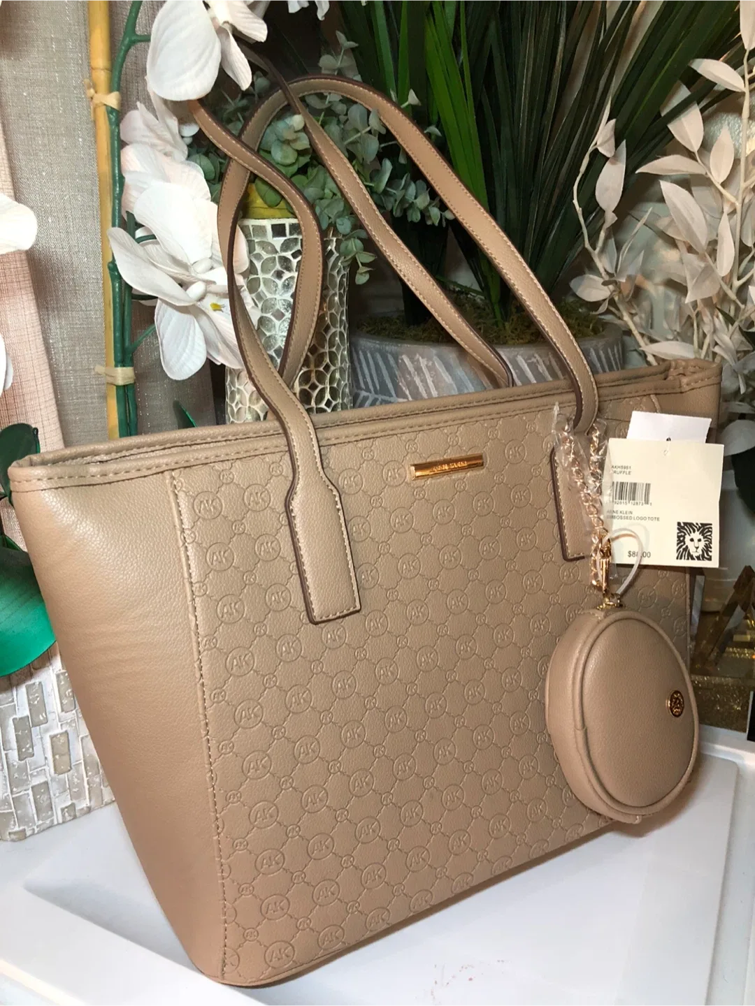 Anne Klein Embossed Logo Tote image indicator(4)