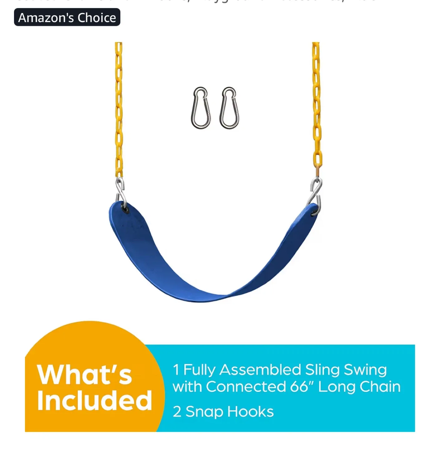 Jungle Gym Kingdom Blue and green Swing Seats 2 - New in Package image indicator(4)