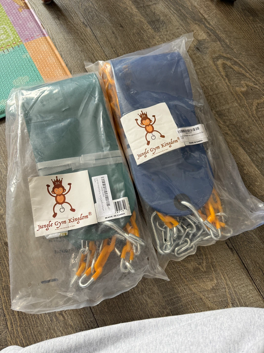 Jungle Gym Kingdom Blue and green Swing Seats 2 - New in Package - photo 5