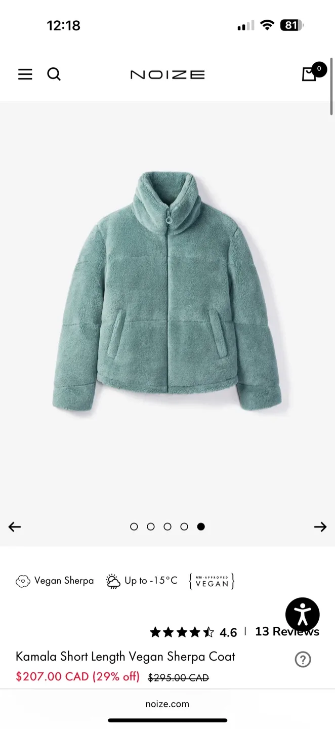 Noize Kamala Vegan Sherpa Coat image indicator(2)