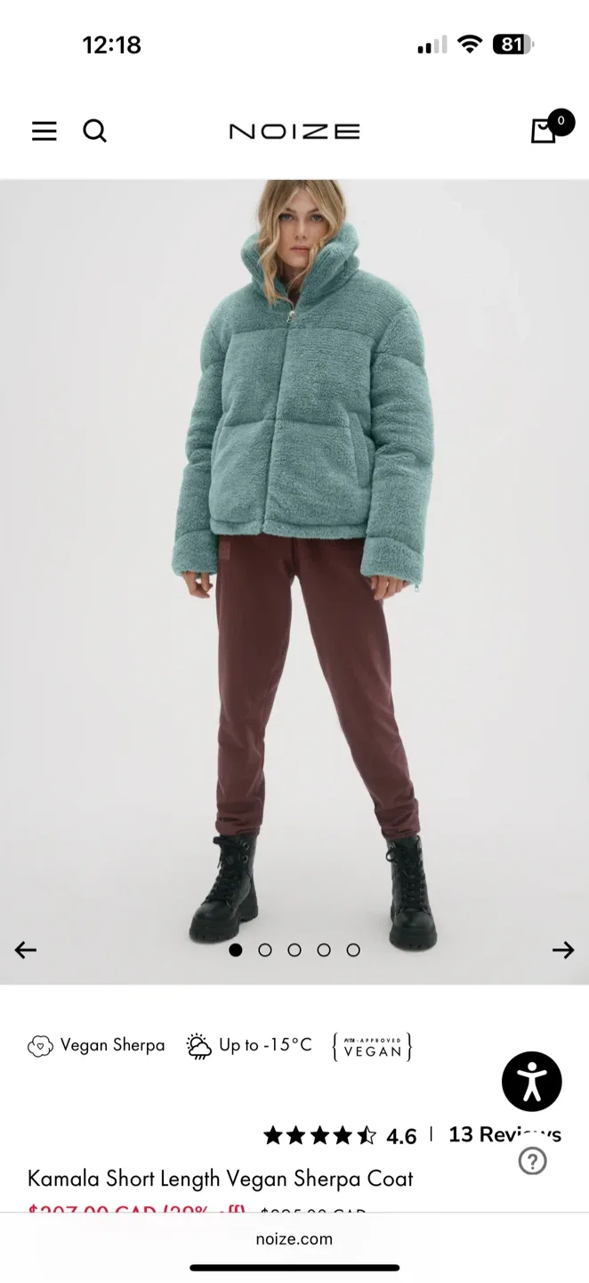 Noize Kamala Vegan Sherpa Coat image indicator(3)