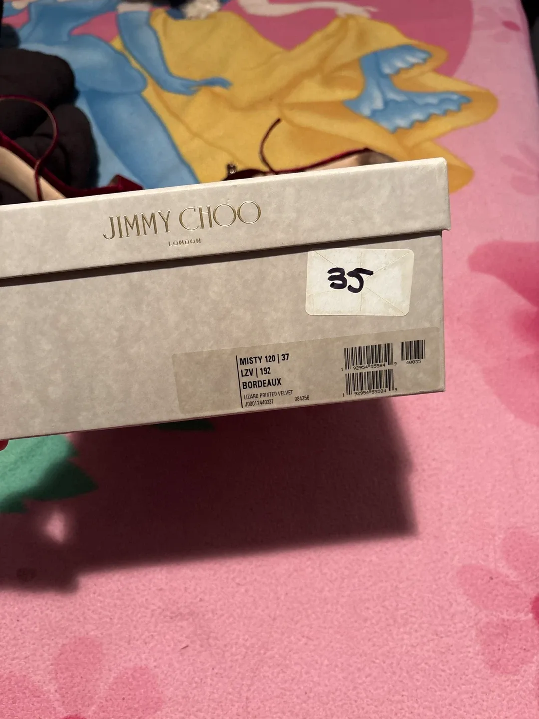 Jimmy Choo Misty 120 Bordeaux Heels - Size 37 image indicator(2)